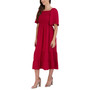 Women's Smocked Tiered Midi Dress