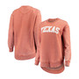 Women's Texas Orange Texas Longhorns Vintage-Like Wash Pullover Sweatshirt