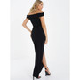 Women's Bardot High Slit Maxi Dress