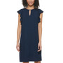 Women's Flutter-Sleeve A-Line Dress