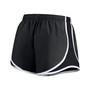 Women's Charcoal San Francisco 49ers Plus Size Logo Performance Tempo Shorts
