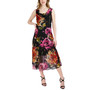Women's Floral-Print Cowl-Neck Midi Dress