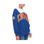 Women's Blue, White New York Knicks Ariel Pullover Sweatshirt