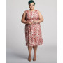 Women's Floral-Print Sleeveless Chiffon Dress