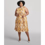 Women's Floral-Print Sleeveless Chiffon Dress