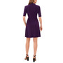 Women's Short-Sleeve Side-Tie Fit & Flare Dress