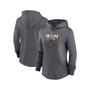 Women's Charcoal Washington Nationals City Connect Pregame Performance Pullover Hoodie