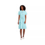 Women's Rayon Short Sleeve Button Front Dress