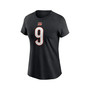 Women's Joe Burrow Black Cincinnati Bengals Player Name and Number T-shirt