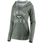 Women's Green New York Jets Doubleface Slub Pullover Hoodie