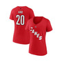 Women's Branded Sebastian Aho Red Carolina Hurricanes Special Edition 2.0 Name and Number V-Neck T-shirt