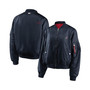 Women's Navy Houston Texans Bomber Full-Zip Jacket