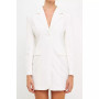 Women's Collared Dress with Open Back Detail