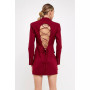 Women's Collared Dress with Open Back Detail
