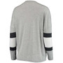 Women's Heather Gray Indiana Hoosiers Swell Stripe Long Sleeve T-shirt
