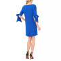 Women's Tie Cuff 3/4-Sleeve Crew Neck Shift Dress