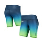Women's College Navy Seattle Seahawks Gradient Biker Shorts