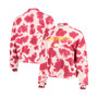 Women's Red Kansas City Chiefs Tie-Dye Cropped Pullover Sweatshirt