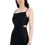 Women's Side-Cut-Out Sleeveless Draped-Neck Dress