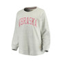 Women's Gray Nebraska Huskers Helena Comfy Sweatshirt