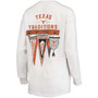 Women's White Texas Longhorns Traditions Pennant Long Sleeve T-shirt