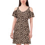 Women's Animal-Print Cold-Shoulder Dress