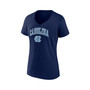 Women's Branded Navy North Carolina Tar Heels Evergreen Campus V-Neck T-shirt