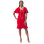 Women's Flutter-Sleeve Sheath Dress