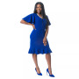 Women's Flutter-Sleeve Sheath Dress