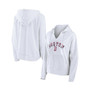 Women's Branded White Boston Red Sox Striped Arch Pullover Hoodie