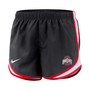 Women's Black Ohio State Buckeyes Tempo Performance Shorts