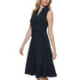 Women's Twist-Front Midi Dress