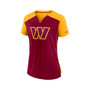 Women's Burgundy, Gold Washington Commanders Impact Exceed Performance Notch Neck T-shirt