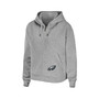 Women's Heather Gray Philadelphia Eagles Plus Size Full-Zip Hoodie