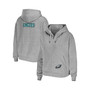 Women's Heather Gray Philadelphia Eagles Plus Size Full-Zip Hoodie