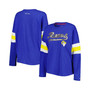 Women's Royal Los Angeles Rams Justine Long Sleeve Tunic T-shirt