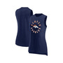 Women's Branded Heather Navy Denver Broncos What Goes Around Tank Top
