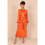 Womens Sanderson Long Sleeve Wrap Maxi Dress