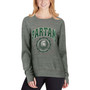 Women's Heathered Gray Michigan State Spartans Edith Vintage-Like Knobi Pullover Sweatshirt