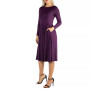 Women's Midi Length Fit and Flare Dress
