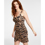 Women's Animal-Print Side-Tie Bodycon Dress