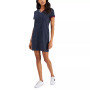 Women's Dot-Print V-Neck T-Shirt Dress