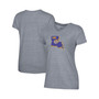 Women's Gray LSU Tigers Vault Logo V-Neck T-shirt