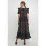 Women's Floral & Dot Print Maxi Dress