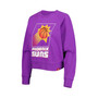 Women's Purple Phoenix Suns Hardwood Classics Ashlyn Raglan Pullover Sweatshirt
