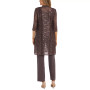 Petite 3-Pc. Sequined-Lace Jacket, Top & Pants