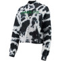 Women's Philadelphia Eagles Tie-Dye Cropped Pullover Sweatshirt