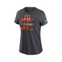 Women's Anthracite Cincinnati Bengals 2022 NFL Playoffs Iconic T-shirt