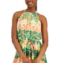 Women's Floral-Print Halter-Neck High-Low Dress