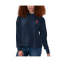 Women's Navy Boston Red Sox End Line Pullover Hoodie